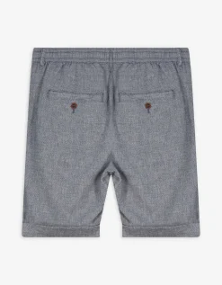 Short - Vaste pijpomslag - donkerblauw