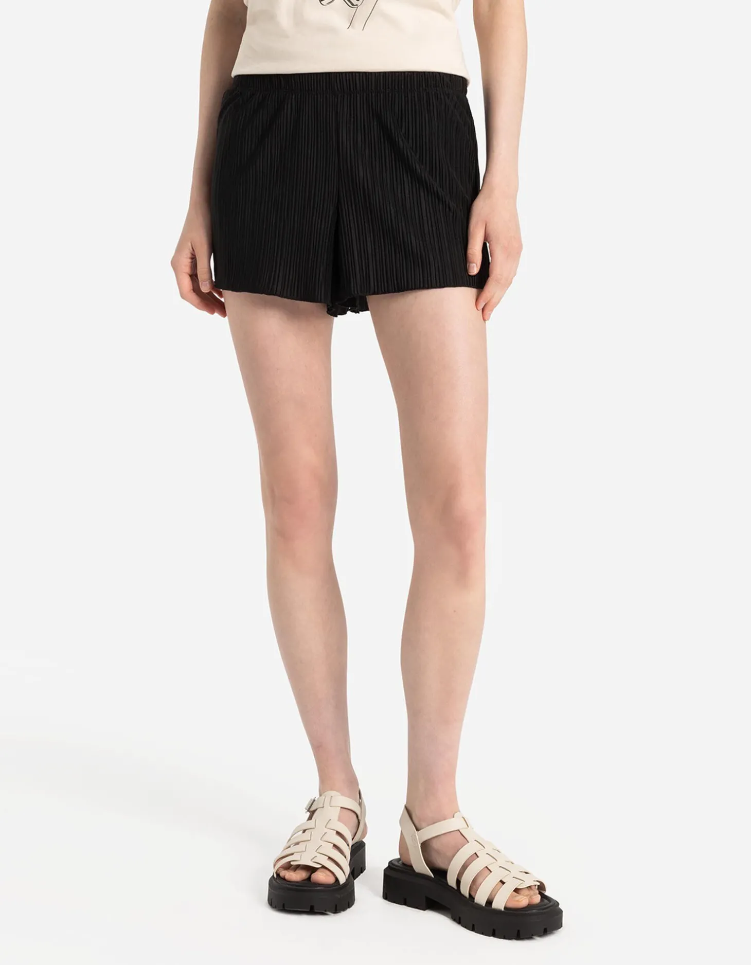 Short - Wide leg - zwart