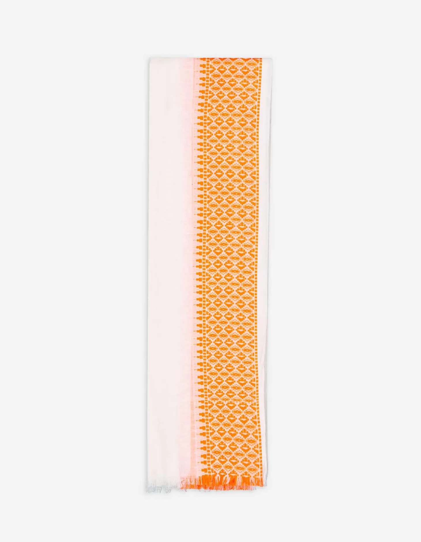 Sjaaltje - Jacquard - wit