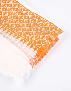 Sjaaltje - Jacquard - wit