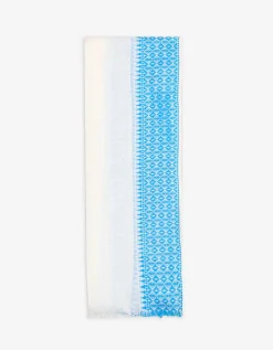 Sjaaltje - Jacquard - wit