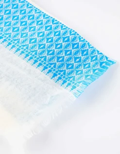 Sjaaltje - Jacquard - wit