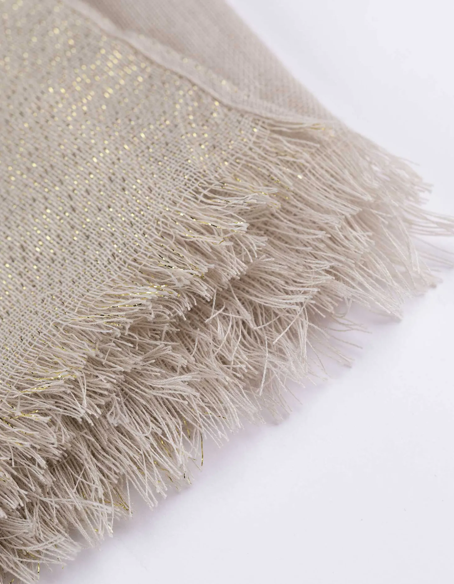 Sjaaltje - Lurex - beige