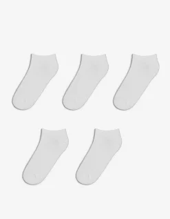Sneakersokken - Set van 5 - wit