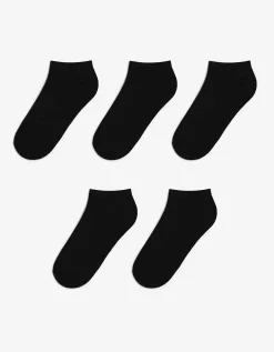 Sneakersokken - Set van 5 - zwart