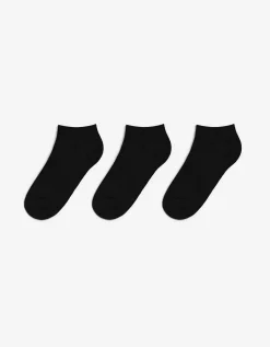Sneakersokken - Set van 3 - zwart