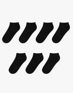 Sneakersokken - Set van 7 - zwart