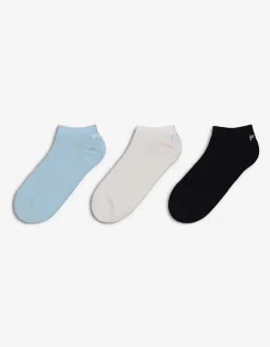 Sneakersokken - Set van 3 - lichtblauw
