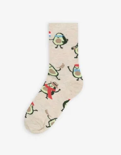 Sokken - Print all-over - beige