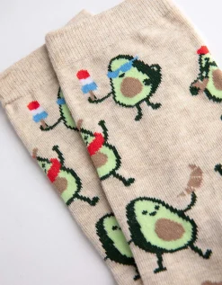 Sokken - Print all-over - beige