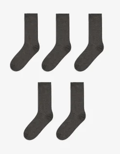 Sokken - Set van 5 - donkergrijs