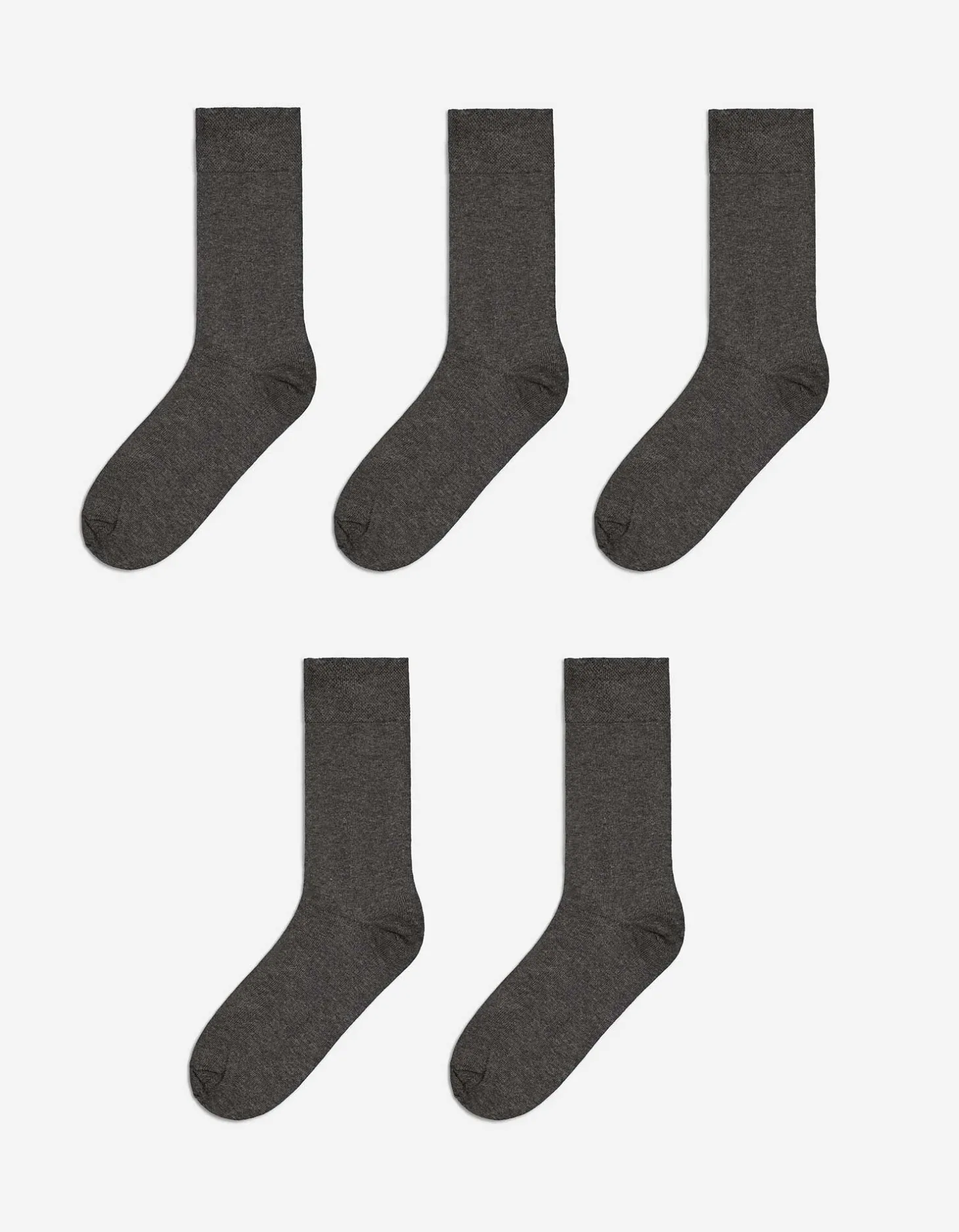 Sokken - Set van 5 - donkergrijs