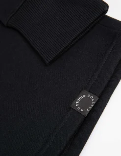 Sweatshirt - Afdrukken achteraan - zwart