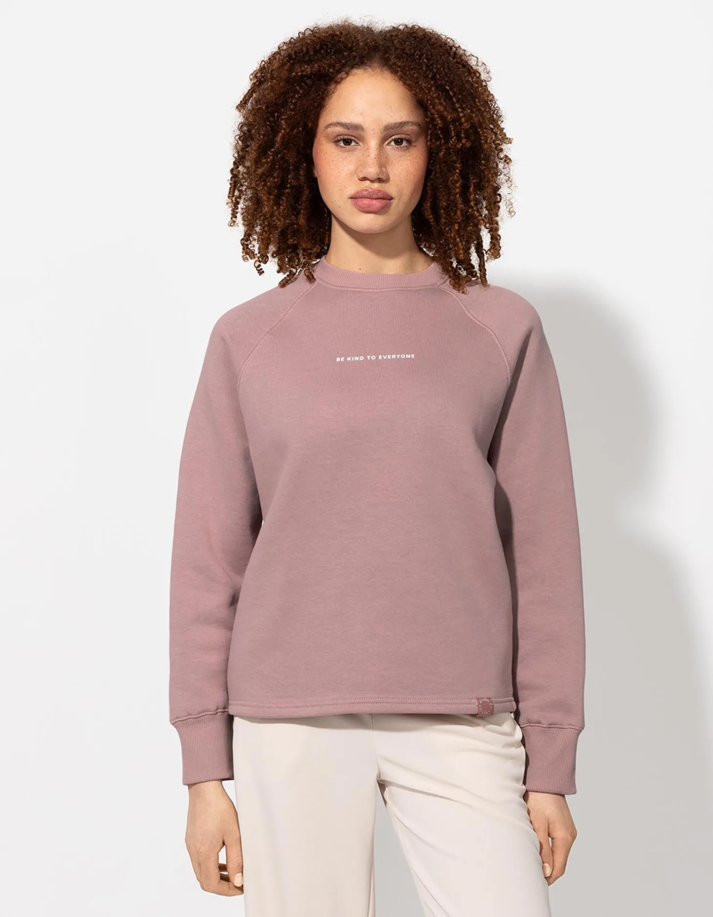 Sweatshirt - Afdrukken achteraan - roze