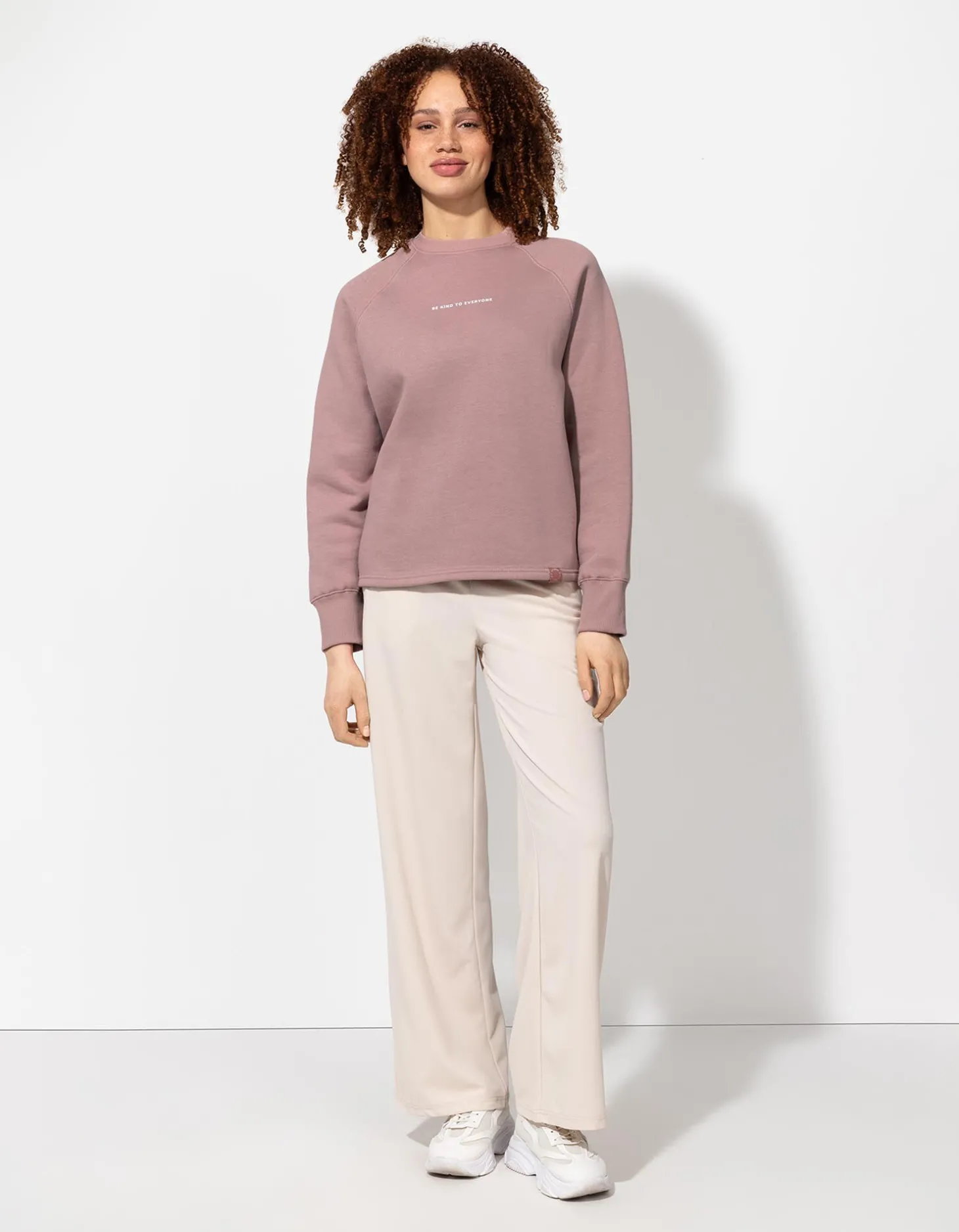 Sweatshirt - Afdrukken achteraan - roze