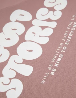 Sweatshirt - Afdrukken achteraan - roze