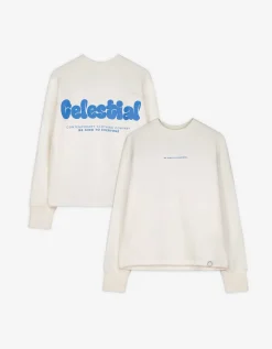 Sweatshirt - Afdrukken achteraan - wit