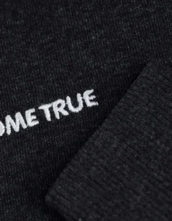 Sweatshirt - Borduursel - donkergrijs