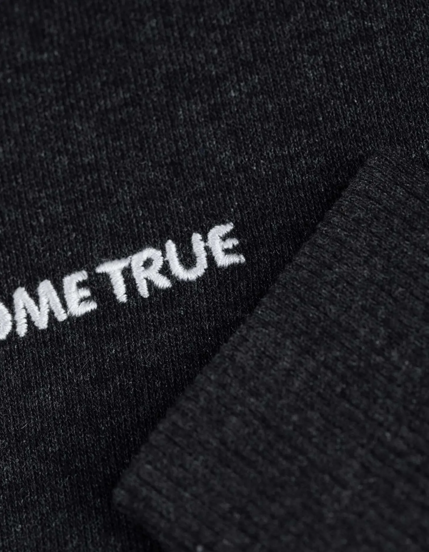 Sweatshirt - Borduursel - donkergrijs