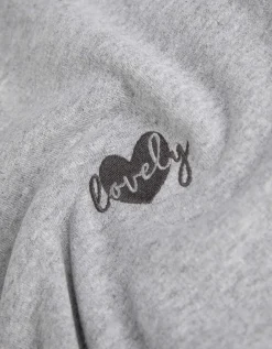 Sweatshirt - Borduursel - lichtgrijs