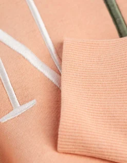 Sweatshirt - Borduursel - lichtrood