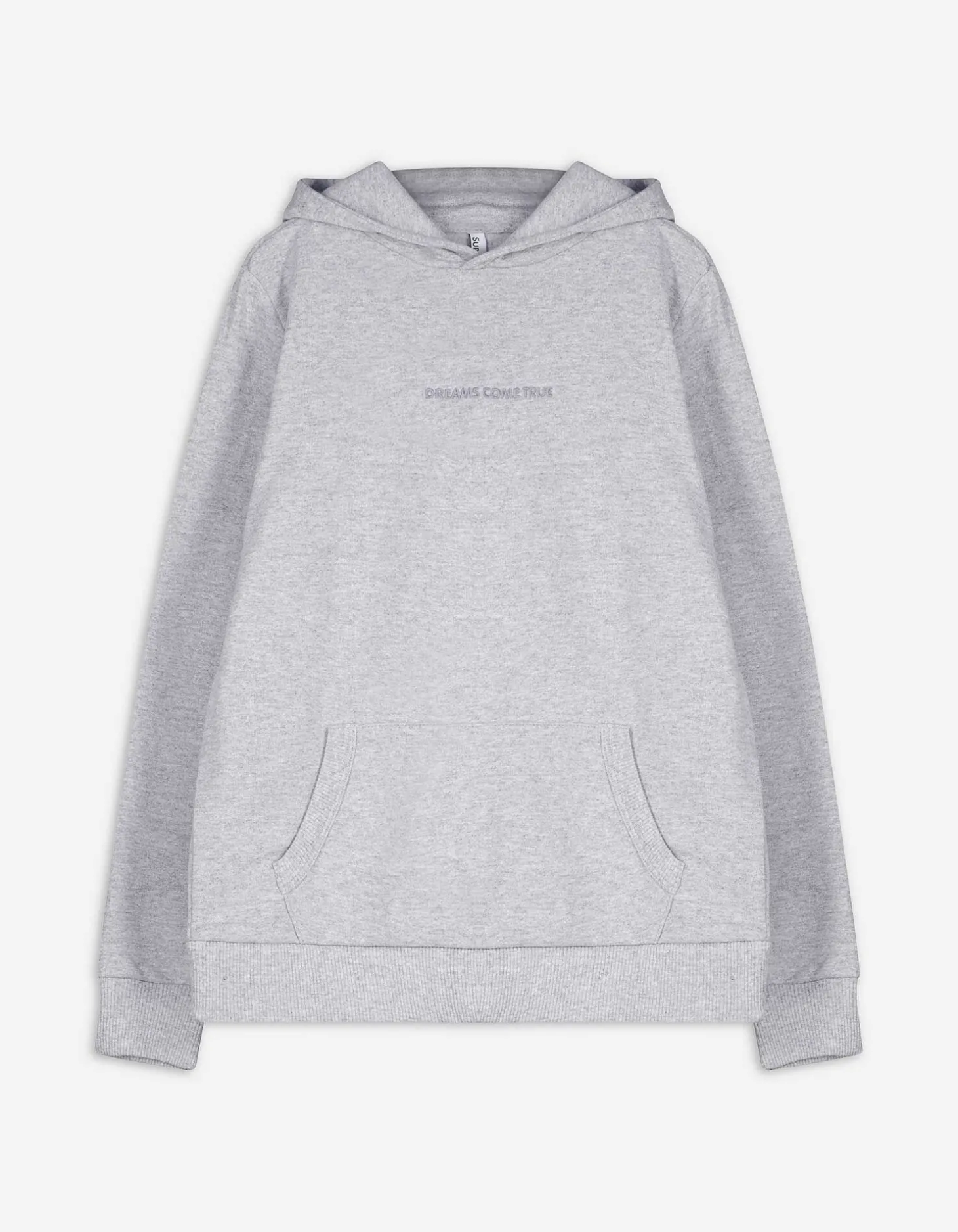 Sweatshirt - Borduursel - lichtgrijs