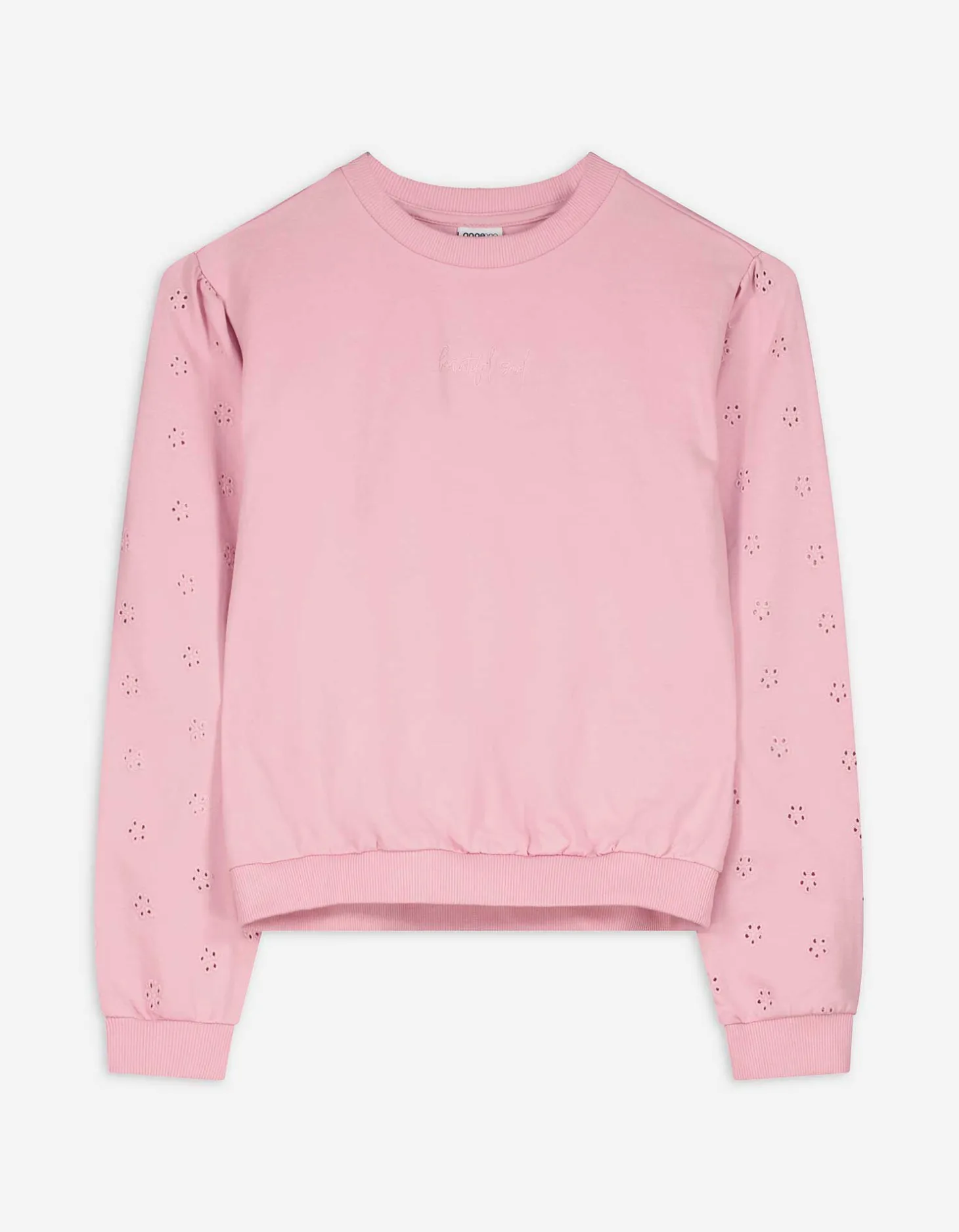 Sweatshirt - Broderie - pink