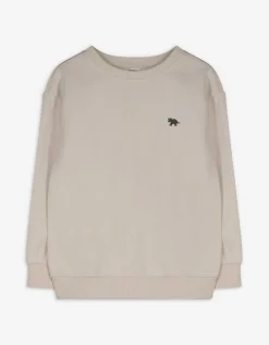 Sweatshirt - Effen - beige