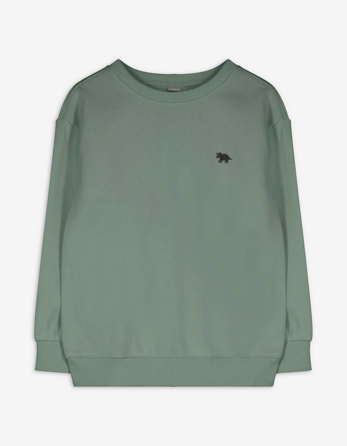 Sweatshirt - Effen - donkergroen
