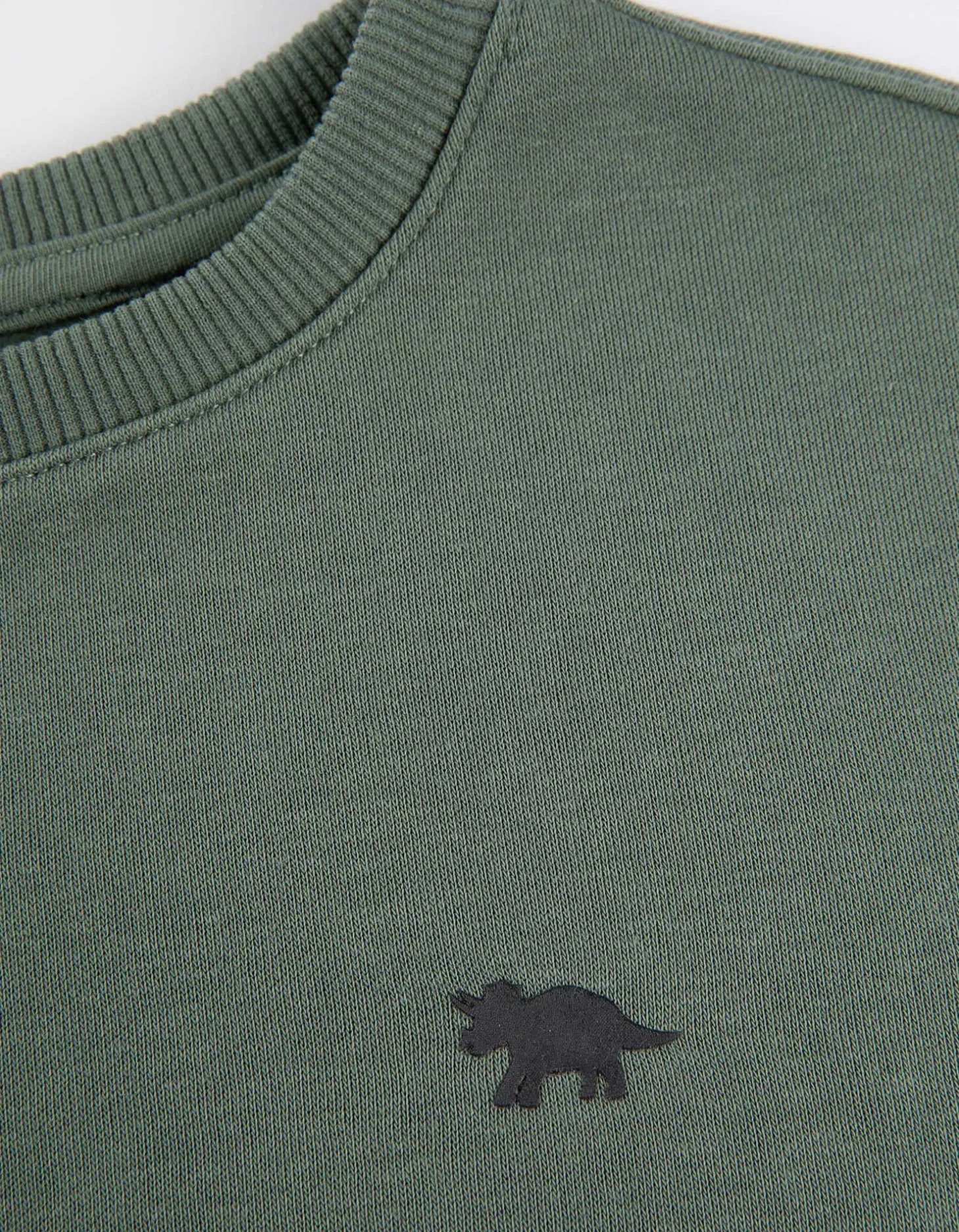 Sweatshirt - Effen - donkergroen