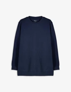 Sweatshirt - Effen - donkerblauw