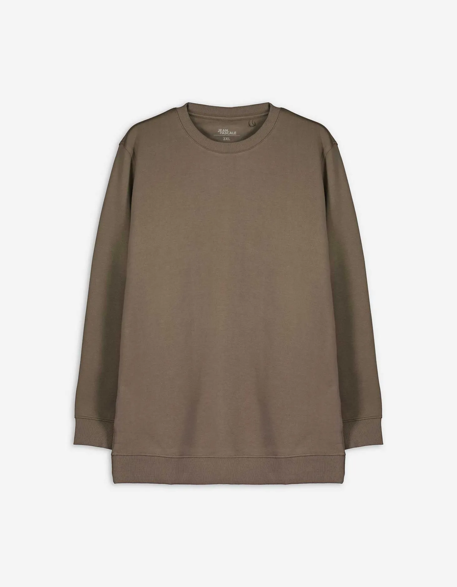Sweatshirt - Effen - lichtbruin