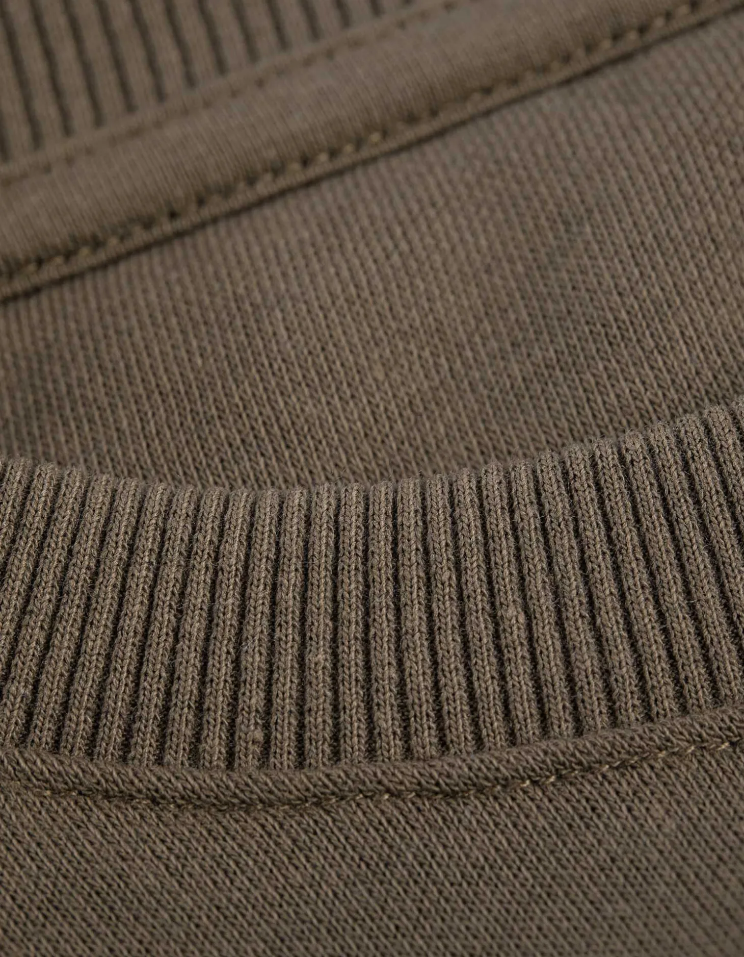 Sweatshirt - Effen - lichtbruin