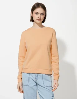 Sweatshirt - Effen - oranje