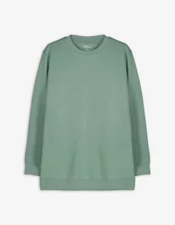 Sweatshirt - Effen - turkoois