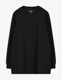 Sweatshirt - Effen - zwart