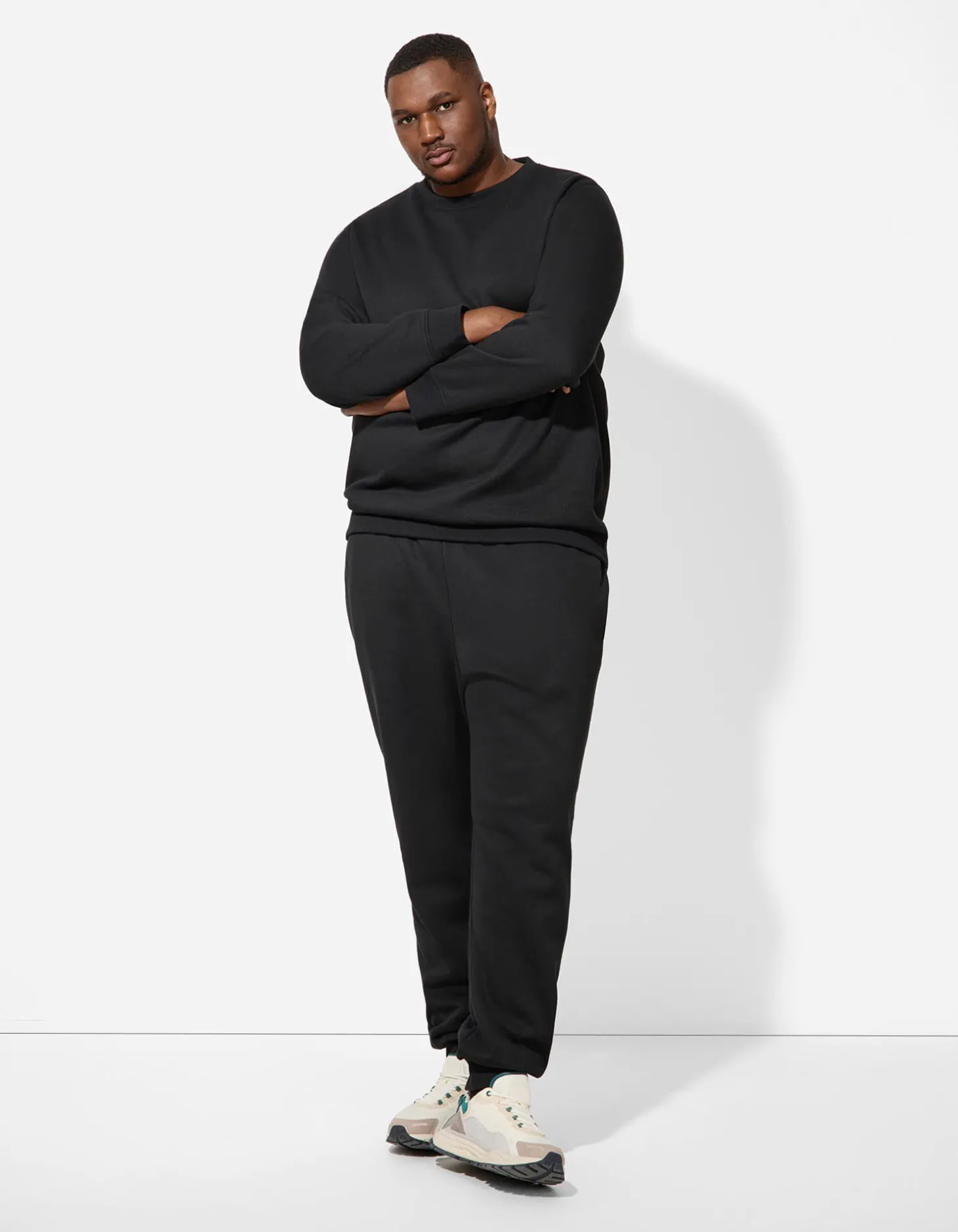 Sweatshirt - Effen - zwart