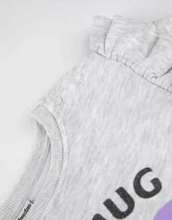 Sweatshirt - Glitterprint - lichtgrijs