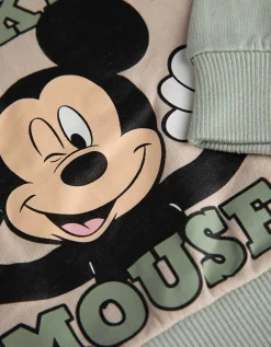 Sweatshirt - Mickey Mouse - beige