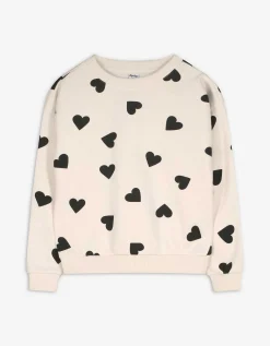 Sweatshirt - Motief all-over - beige