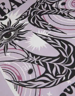 Sweatshirt - Print op rug - lila