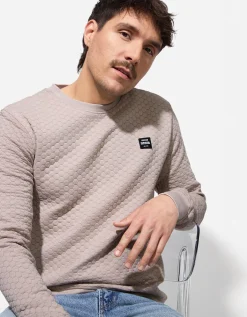 Sweatshirt - Ronde hals - beige