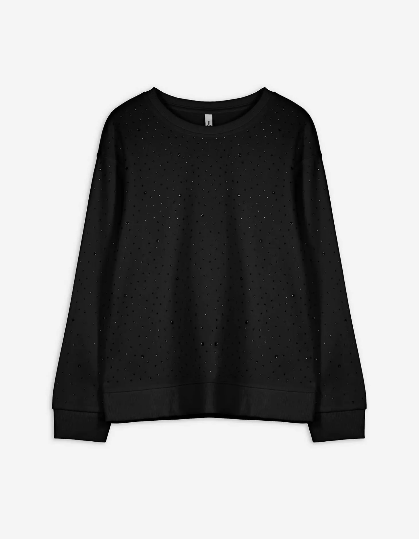 Sweatshirt - Siersteentjes - zwart