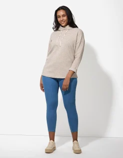 Sweatshirt - Strepen - beige