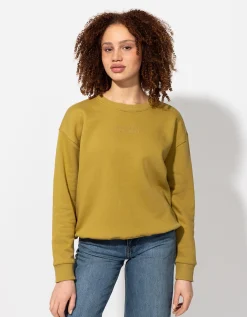 Sweatshirt - Tekstprint - groen