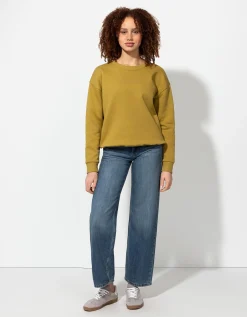 Sweatshirt - Tekstprint - groen