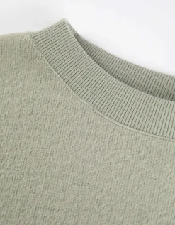 Sweatshirt - Tunnelkoord in de zoom - groen