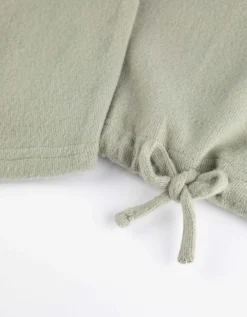 Sweatshirt - Tunnelkoord in de zoom - groen