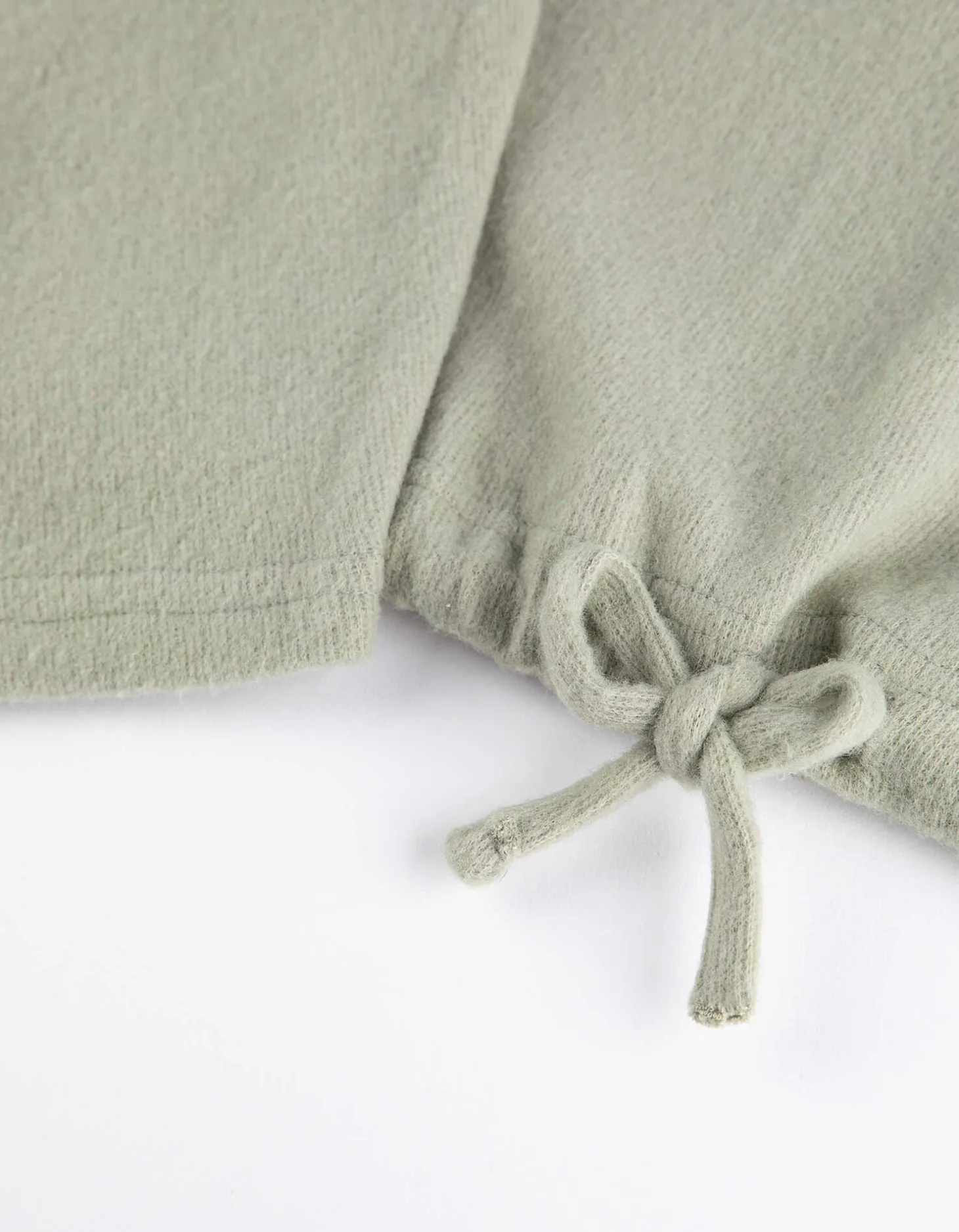 Sweatshirt - Tunnelkoord in de zoom - groen