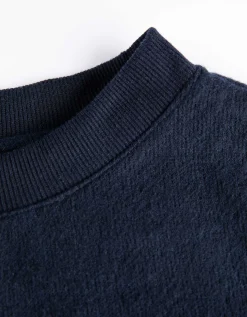 Sweatshirt - Tunnelkoord in de zoom - donkerblauw